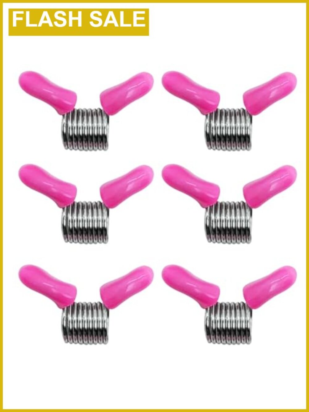 6-Piece Bead Clamps with Red Handles for Jewelry Making